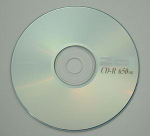120 mm recordable compact disc (CD-R) with a capacity of 700 MB