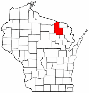 Image:Map of Wisconsin highlighting Forest County.png