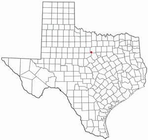 Location of Strawn, Texas