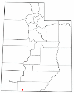 Location of Kanab, Utah