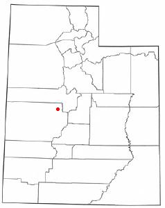 Location of Oak City, Utah