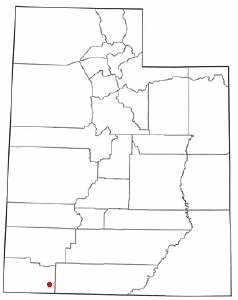 Location of Rockville, Utah