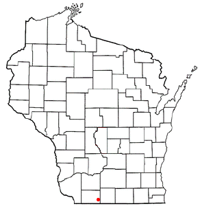 Location of South Wayne, Wisconsin