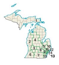 Michigan congressional districts