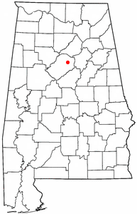 Location of Center Point, Alabama