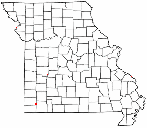 Location of Fairview, Missouri