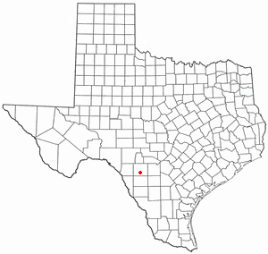 Location of Uvalde, Texas