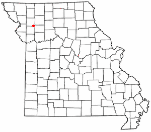 Location of Cameron, Missouri