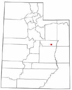 Location of East Carbon, Utah