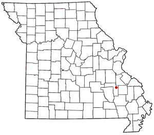 Location of Arcadia, Missouri