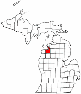 Image:Map of Michigan highlighting Grand Traverse County.png