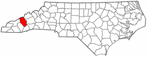 Image:Map of North Carolina highlighting Haywood County.png