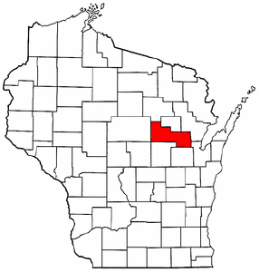 Image:Map of Wisconsin highlighting Shawano County.png