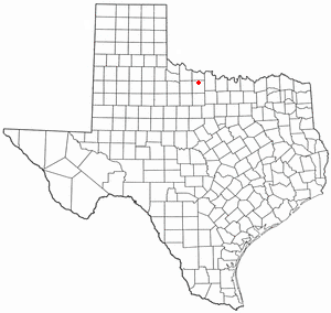 Location of Holliday, Texas