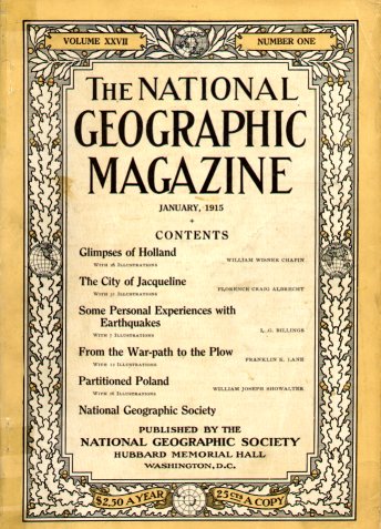Cover of January,  National Geographic