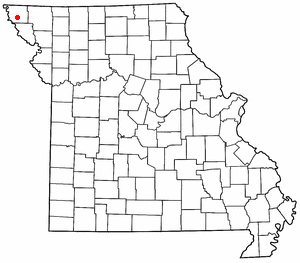 Location of Fairfax, Missouri