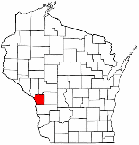 Image:Map of Wisconsin highlighting La Crosse County.png