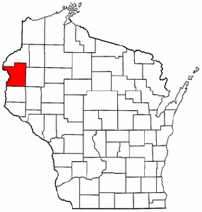 Image:Map of Wisconsin highlighting Polk County.png