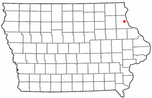 Location of Garnavillo, Iowa