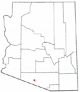 Location of Pisinemo, Arizona