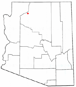 Location of Supai, Arizona
