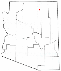 Location of Tonalea, Arizona