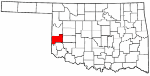 Image:Map of Oklahoma highlighting Beckham County.png
