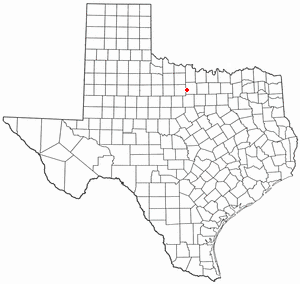 Location of Bryson, Texas