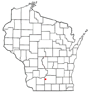 Location of Vermont, Wisconsin