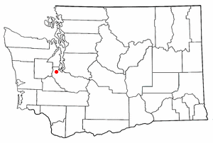 Location of Fox Island, Washington