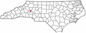 Location of Conover, North Carolina