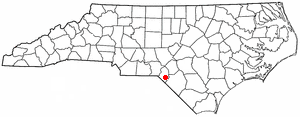 Location of East Laurinburg, North Carolina