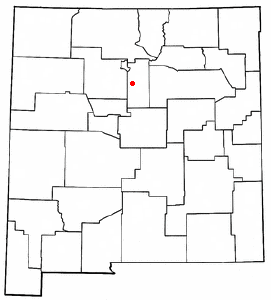 Location of La Cienega, New Mexico