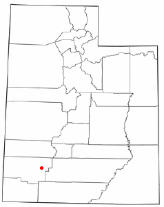 Location of Paragonah, Utah