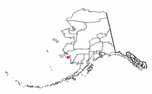 Location of Kwigillingok, Alaska