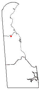 Location of Clayton, Delaware