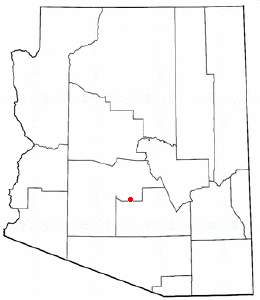 Location of Sun Lakes, Arizona