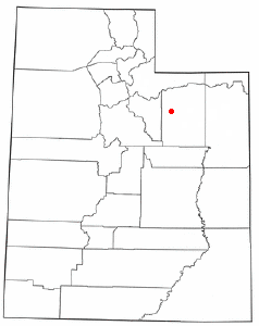 Location of Tabiona, Utah