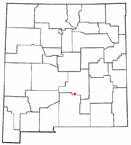 Location of Ruidoso Downs, New Mexico