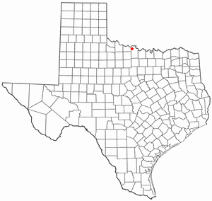 Location of Dean, Texas