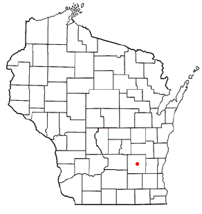 Location of Oak Grove, Wisconsin