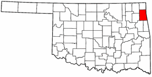 Image:Map of Oklahoma highlighting Delaware County.png