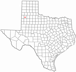 Location of Amherst, Texas