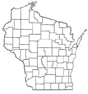 Location of Clay Banks, Wisconsin