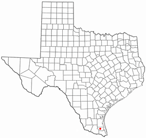 Location of Raymondville, Texas