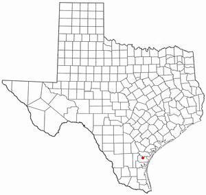 Location of Robstown, Texas