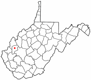 Location of Winfield, West Virginia