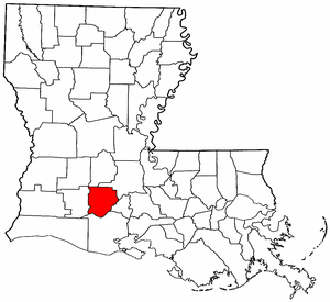 Image:Map of Louisiana highlighting Acadia Parish.png