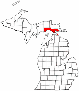 Image:Map of Michigan highlighting Mackinac County.png