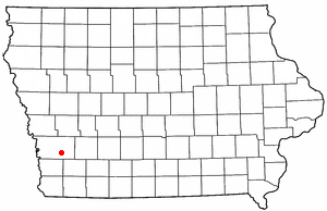 Location of Carson, Iowa